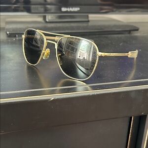 American Optical Original Pilot Gold Aviator Sunglasses